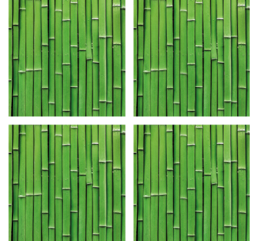Sous verre motif texture bambou - TenStickers