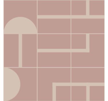 Sous verre surface à motifs géométriques - TenStickers