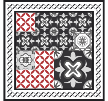 Sous verre collage de motifs géométriques - TenStickers