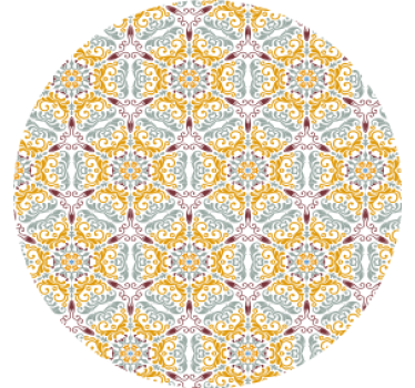Sous verre composition florale intricate - TenStickers