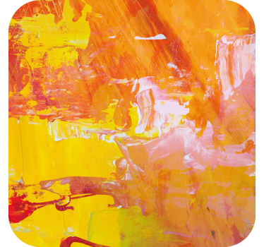 Sous verre bière éclat abstrait vibrant - TenStickers