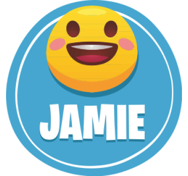 Sous verre personnalisable visage souriant - TenStickers
