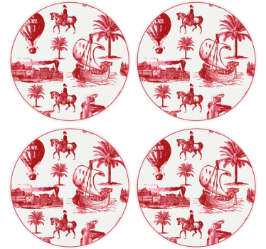 Sous verre vintage scène nautique vintage - TenStickers