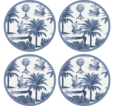Sous verre vintage thème exploration voyage classique - TenStickers