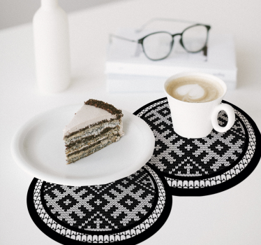 Sous verre motifs tricotés - TenStickers
