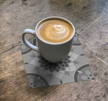 dessous de verre forme carreaux Gris élégant - TenStickers
