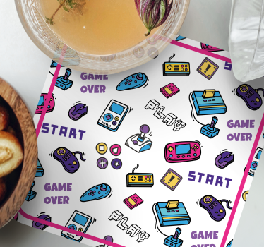 Dessous de verre style jeux vidéos anciens - TenStickers