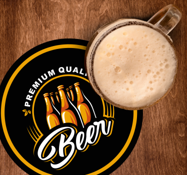 Sous verre bière Écusson boisson de qualité premium - TenStickers
