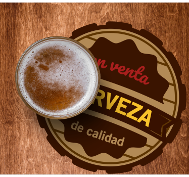 Sous verre bière Étiquette de bière de qualité - TenStickers