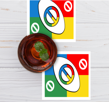 Sous verre bière formes circulaires colorées - TenStickers