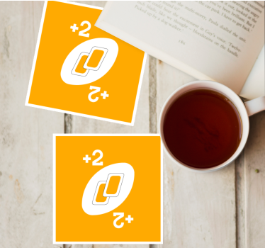 Sous verre bière formes entrelacées avec chiffres - TenStickers