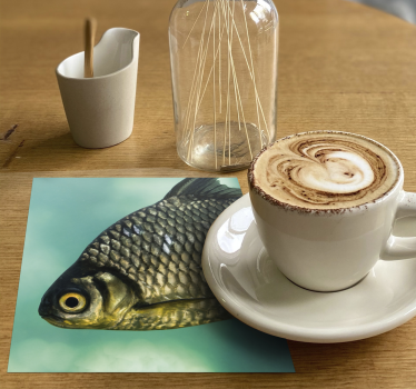 Sous verre bière image réaliste de poisson - TenStickers