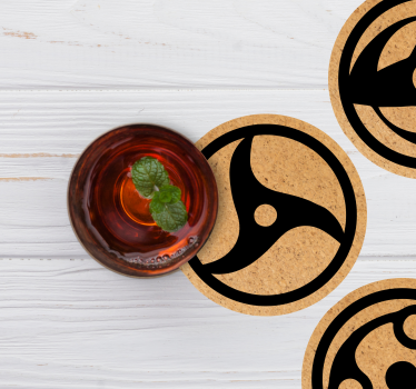 Sous verre bière motifs circulaires abstraits - TenStickers