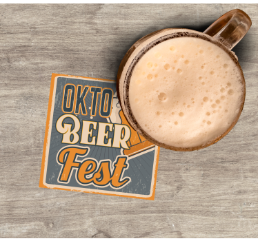 Sous verre bière oktoberfest célébration de la bière - TenStickers