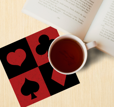 Sous verre bière symboles de cartes - TenStickers