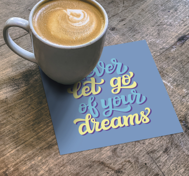 Sous verre citation art typographique inspirant - TenStickers