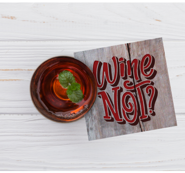 Sous verre citation citation ludique sur le vin - TenStickers