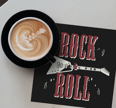Sous verre citation guitare et musique - TenStickers