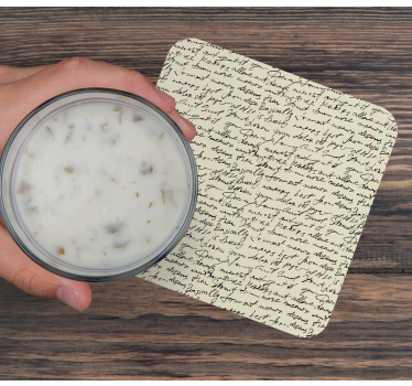 Sous verre citation motifs script élégants - TenStickers