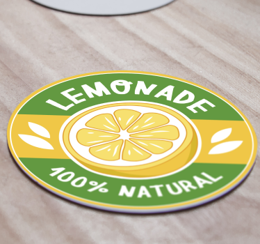 Sous verre citation rondelle de citron naturel - TenStickers