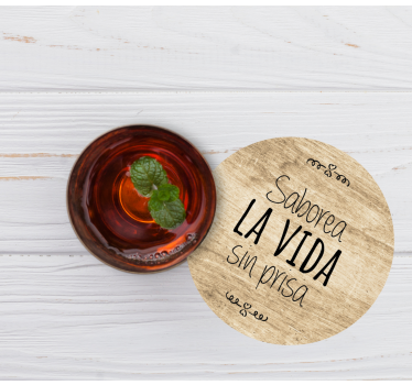 Sous verre citation savourez les moments de la vie - TenStickers