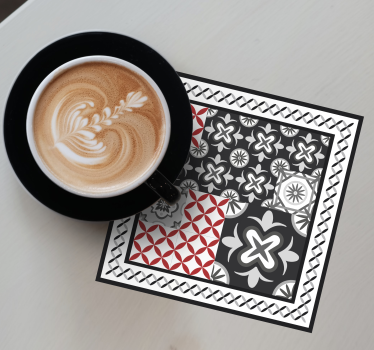Sous verre collage de motifs géométriques - TenStickers