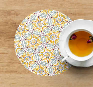 Sous verre composition florale intricate - TenStickers