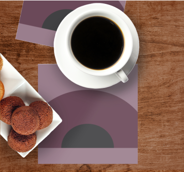 Sous verre design en couches courbées - TenStickers