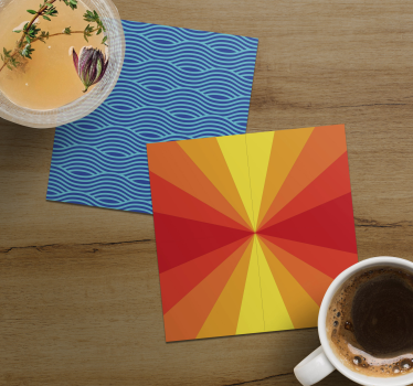Sous verre Éclat de couleurs radieuses - TenStickers