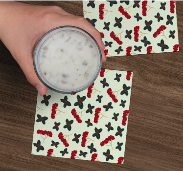 Sous verre fond floral inspiré - TenStickers