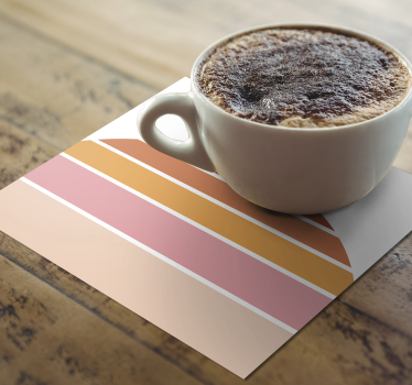 Sous verre forme colorée superposée - TenStickers