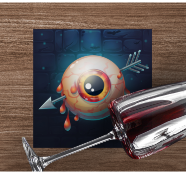 Sous verre halloween graphique d'Œil qui coule - TenStickers