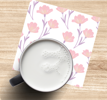 Sous verre imprimé à motif floral - TenStickers