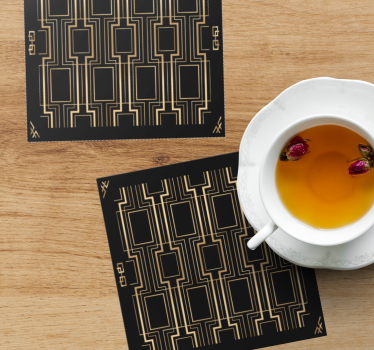 Sous verre inspiration à motifs géométriques - TenStickers