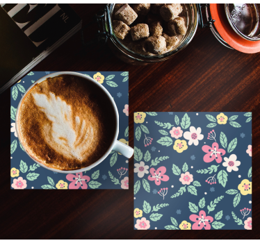 Sous verre moderne design floral élégant - TenStickers
