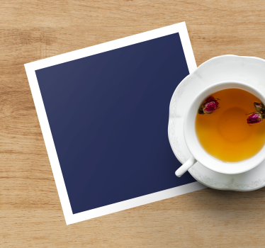 Sous verre moderne fond bleu profond - TenStickers