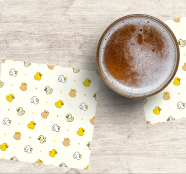 Sous verre moderne motif canard en caoutchouc charmant - TenStickers
