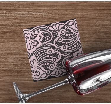 Sous verre moderne motif dentelle élégant - TenStickers