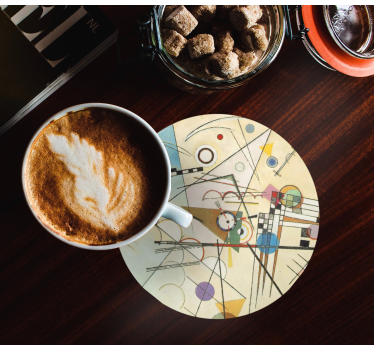 Sous verre motif circulaire géométrique - TenStickers