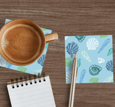Sous verre motif de coquillages - TenStickers
