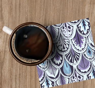 Sous verre motif de feuilles élégantes - TenStickers