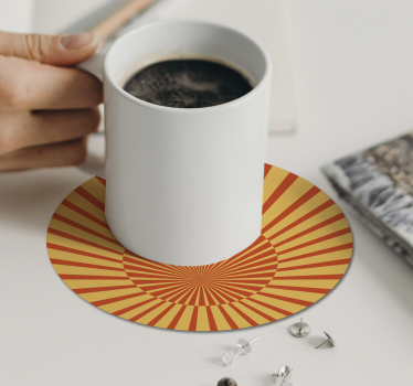 Sous verre motif de rayon de soleil radieux - TenStickers