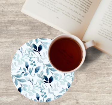 Sous verre motif feuilles florales - TenStickers