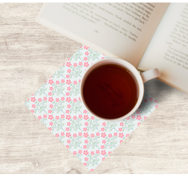 Sous verre motif floral pastel - TenStickers