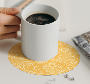 Sous verre motif paisley complexe - TenStickers
