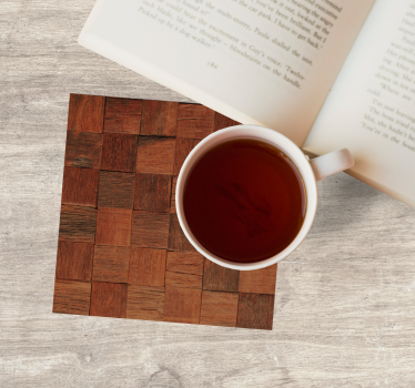 Sous verre motif texture bois - TenStickers