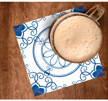 Sous verre motifs floraux délicats - TenStickers