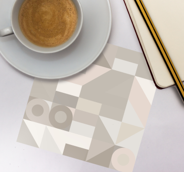 Sous verre motifs géométriques neutres - TenStickers
