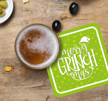 Sous verre noël joyeux grinchmas - TenStickers