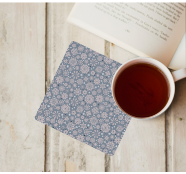 Sous verre noël motif floral d'hiver - TenStickers